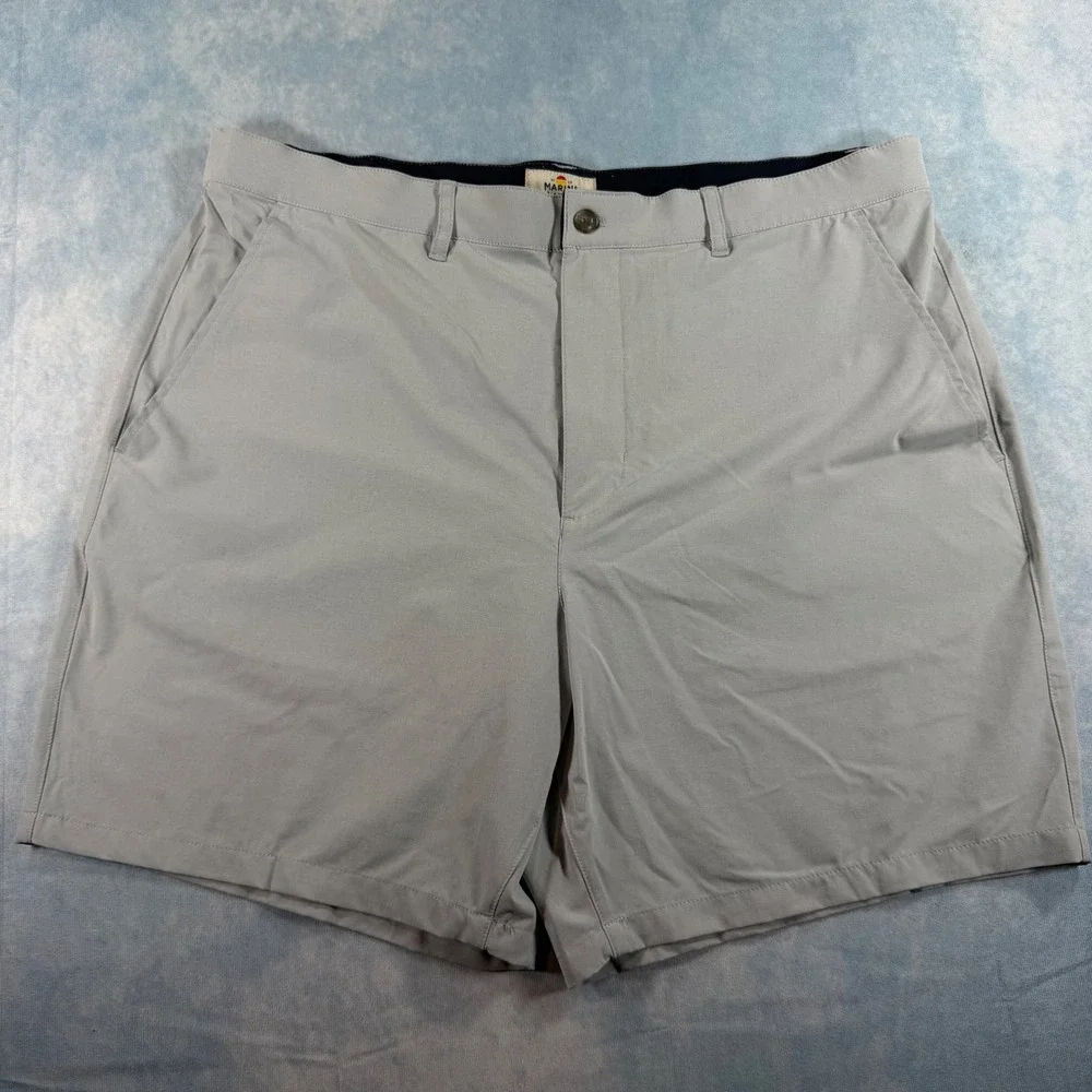 Marine Layer Saturday Shorts Mens 36 Grey Excellent Lightweight Performance